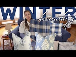 After Christmas Winter Decorating Ideas: Living Room Makeover & Organizing Holiday Decor