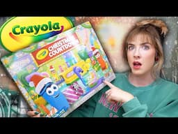 I Bought The CRAYOLA Advent Calendar 🥴 *I'M WORRIED*