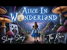 Alice In Wonderland Audiobook Relaxing Bedtime Story For Grown Ups With Rain  | Female Voice