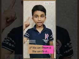 if you can dream it, You can do it || #AniKidz - Anish ||Anish Motivation || #shorts || Anish Quotes