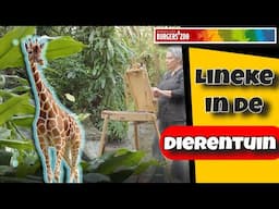 Dieren tekenen in dierentuin Burgers Zoo - Giraffe - Dier 3