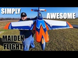 EFlite Extra 330 SC 3D 1.3m BNF RC aerobatic plane 4S power Maiden flight