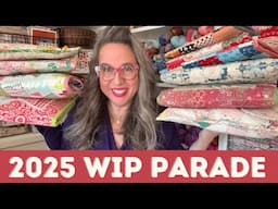 2025 WIP Parade - Come see all My Cross Stitch WIPS