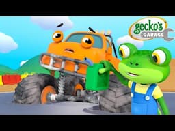 Max the Monster Truck Stuck! | Gecko's Garage 🚚 | Cartoons For Kids | Toddler Fun Learning