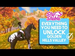 Star Stable: Unlock Golden Hills Valley | Checklist for unlocking Golden Hills Valley in SSO