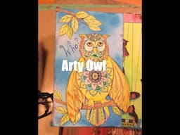 Paper Doll Arty Owl with Moveable Wings 💚