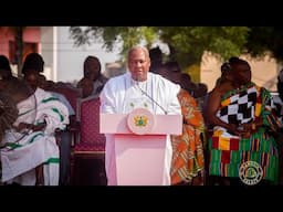 President John Mahama First Powerful Speech in Kumasi Manhyia At Our King 👑Otumfour’s Akwasidea❤️