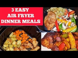 My Top 3 Easy Air fryer Dinner Meals Recipes . Perfect for both small and Big Air fryer sizes.