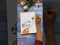 How to Draw Dog Easy DIY #shorts #shortsfeed #artandcraft #easydrawing #dogdrawingeasy #craftmerint