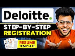 Deloitte Step By Step Registration 2025 | Deloitte NLA Resume Format| Deloitte NLA Mass Hiring ✅