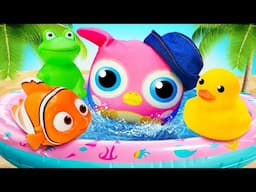 Aventura na Piscina com Hophop, a Coruja: Vídeo Infantil! 🦉🏊‍♂️🎲