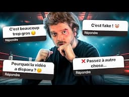 Je réponds à toutes vos critiques (pièges trop gros, fakes, avenir, télé, vidéo supprimée etc.)