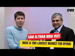 Sam Altman | Ashwini Vaishnaw - India is an incredibly Imp Market for AI