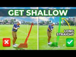 How to shallow the golf club to hit longer, straighter drives