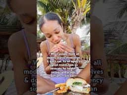 Proper eating habits as a model. What do models eat?  #healthylifestyle #healthyeating #tulum