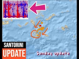 5.2 Earthquake Santorini volcano. Migration of Quakes continuing. Sunday update 2/9/2025