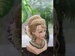 Bridal hairstyle / wedding hairstyle for bridal / bridal bun hairstyle