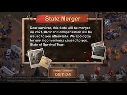 State of survival: State Merger in 3 hours! S11 merging with S9 and #18 ranked player!