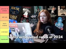 tier ranking my most anticipated books for 2024 (disappointments, best, and worst)