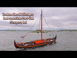 Viking Ship Draken's Last American Port Call - 4K Drone Experience!