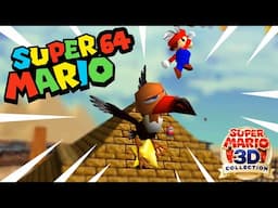 Shifting Sands Land 100%! Super Mario 64 (3D Allstars) Gameplay Walkthrough