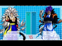 God Fusion Goku  VS  CC Absalon Goku Power Level