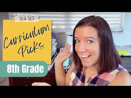 8th Grade CURRICULUM Picks! // 2024-2025 School Year // Homeschooling TWO kids in Middle School