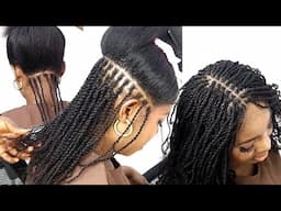 How To Micro Twist Using Human Hair / Twist That Looks Like Natural Hair Ft daixidreadology