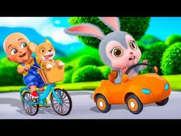 Baby Bunny Drive A Car Song New Compilation | Old MacDonald | Baby Cartoon and Kids Songs Baby Bobo