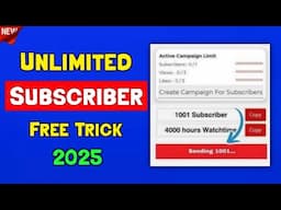 2025😳 - How To Get Free Subscribers On YouTube - Free Subscribers For YouTube 2025