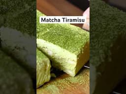 My Favorite Matcha Tiramisu 🍵 #japaneserecipe #matchadessert #matcha