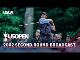 2002 U.S. Open (Round 2): Tiger Woods Dominates in the Rain at Bethpage Black | Full Broadcast