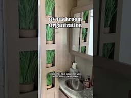 RV Bathroom Organization Tip!