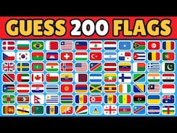 GUESS 200 FLAGS IN THE WORLD | FLAG QUIZ | GUESS THE FLAG #flag #quiz