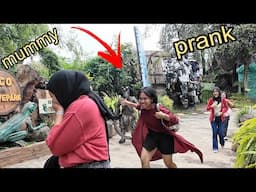 viral prank in 2025. mummy prank with beautiful woman.