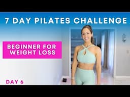 7 Day Beginner Pilates Challenge for Weight Loss | DAY 6 | Standing Arms + Abs