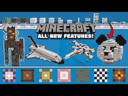 NEW Minecraft Winter Drop - NEW FEATURES & BUILD IDEAS - Pale Oak Builds, the CREAKING - 1.22