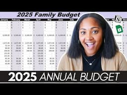 HOW I BUDGET FOR THE ENTIRE YEAR! 2025 annual budget and financial goals 💸