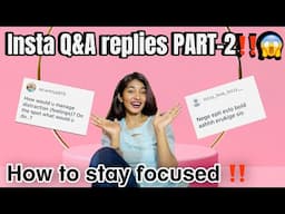 PART~ 2 INSTA Q&A replies 😌 | SECRET behind my boldness 👀 | #hinanbargale