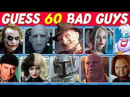 Can You Guess These BAD Movie Characters? 😈 | 60-Character Quiz Challenge