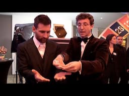 Messi Amazed By Julius Dein Magic Trick!