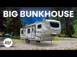 Family Favorite: Inside the HUGE Bunkhouse of the 2025 Cougar 364BHL!