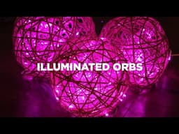 How to Make Glowing Big Jute Twine Orbs | Rope Spheres Illuminated by Light Strings for Christmas