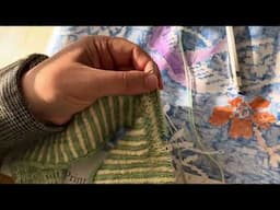 How to knit The Bluebird throw day 3 #2 No floats method #handknitting #knitting