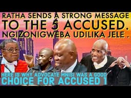 Ratha sends a strong message, while advocate we celebrate the choice of accused 1 , advocate MNISI.