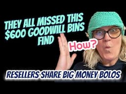 Goodwill Bins Find SELLS for $600 Resellers Share Big Money BOLOs What Sold