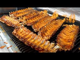 3,000kg Sold Out Every Month?! Best American Style Back Rib Restaurant - Korean street food