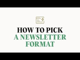 Two newsletter formats that work in any niche