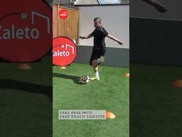 Add the extra move if the defender reads your 1st fake⚽️ Complicated skill⚠️ Coordination required‼️