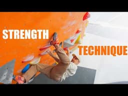 Strength vs Technique in Bouldering